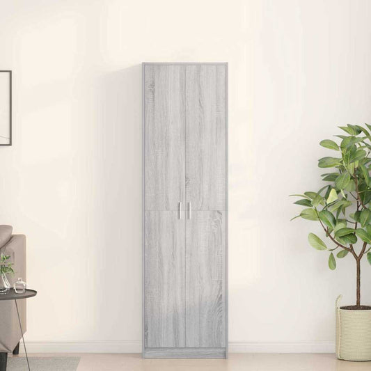 Guardaroba Grigio sonoma 55 x 25 x 189 cm Legno multistrato