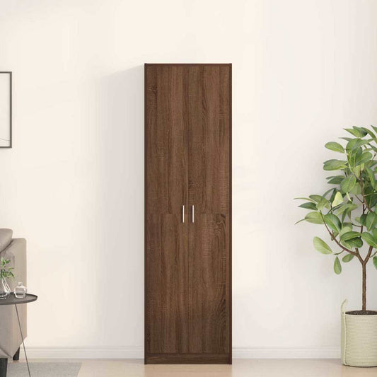 Guardaroba Rovere marrone 55 x 25 x 189 cm Legno multistrato