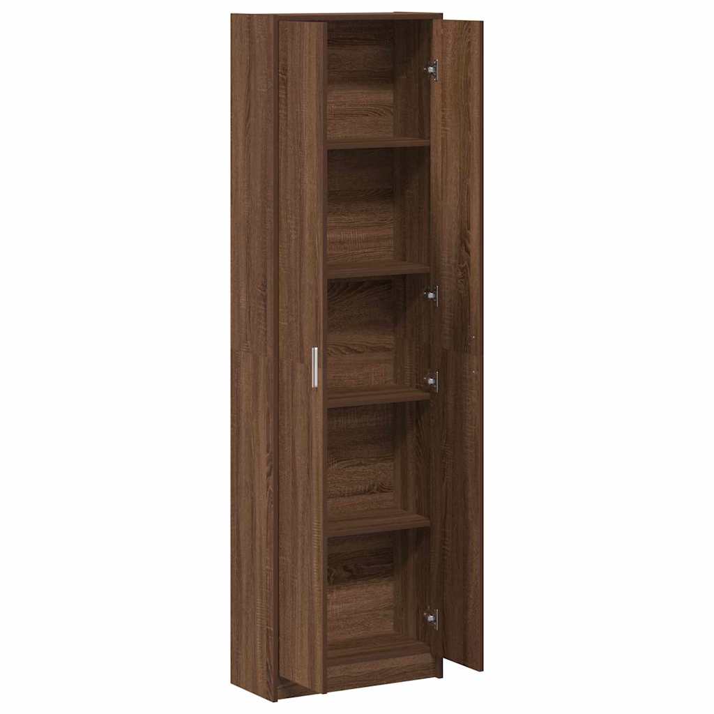 Guardaroba Rovere marrone 55 x 25 x 189 cm Legno multistrato