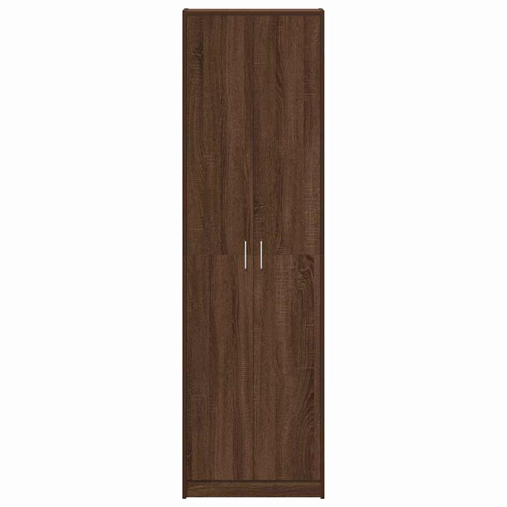 Guardaroba Rovere marrone 55 x 25 x 189 cm Legno multistrato