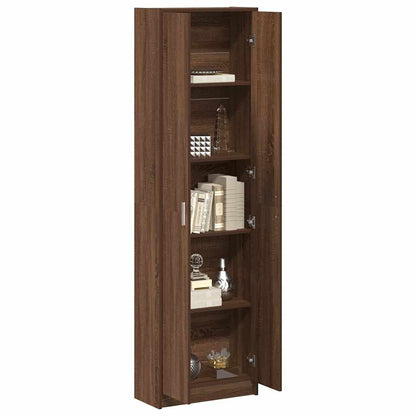 Guardaroba Rovere marrone 55 x 25 x 189 cm Legno multistrato