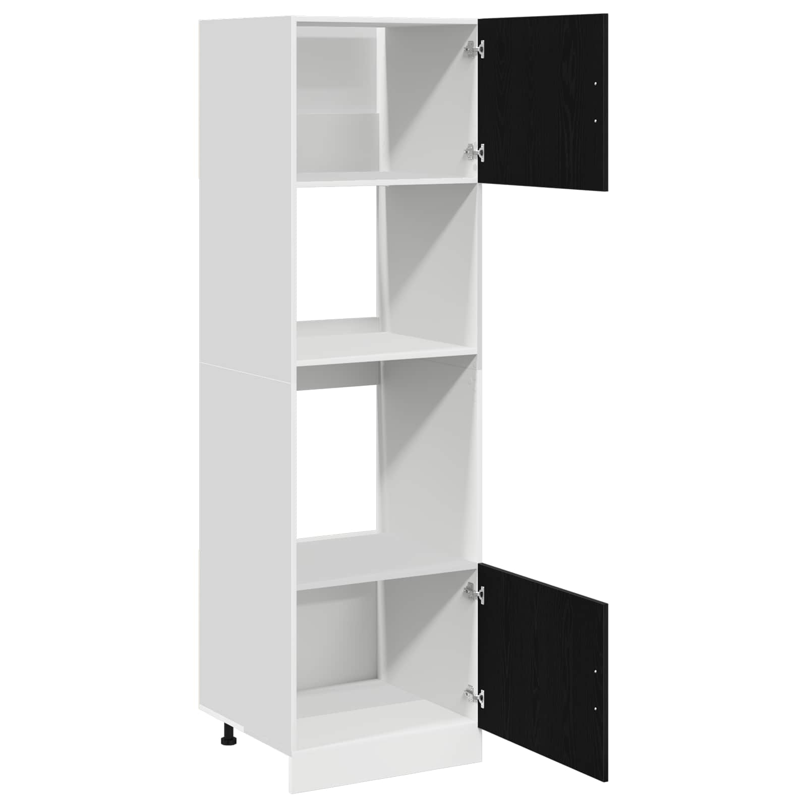 Armadio pensile Rovere Nero 60 x 57 x 207 cm Legno multistrato | homemem39