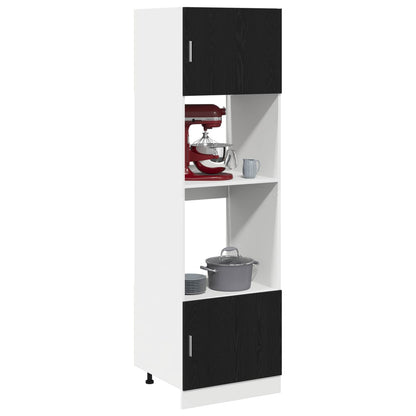 Armadio pensile Rovere Nero 60 x 57 x 207 cm Legno multistrato | homemem39