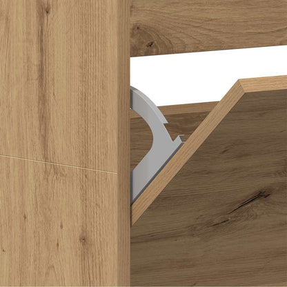 Armadio per Scarpe rovere artigianale 80 x 21 x 163.5 cm