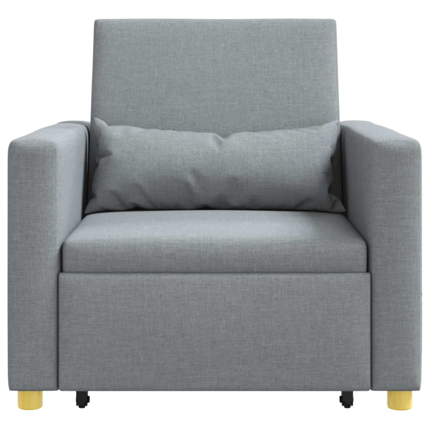 Divano letto estraibile singolo Grigio chiaro 90 x 165 x 87 cm | homemem39