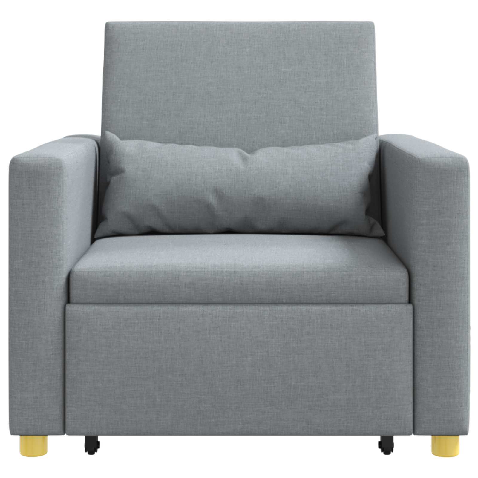 Divano letto estraibile singolo Grigio chiaro 90 x 165 x 87 cm | homemem39