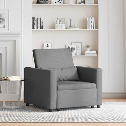 Divano Letto Singolo Grigio scuro 90 x 165 x 87 cm Tessuto
