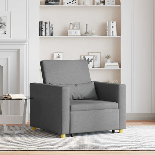 Divano letto estraibile singolo Grigio scuro 90 x 165 x 87 cm | homemem39