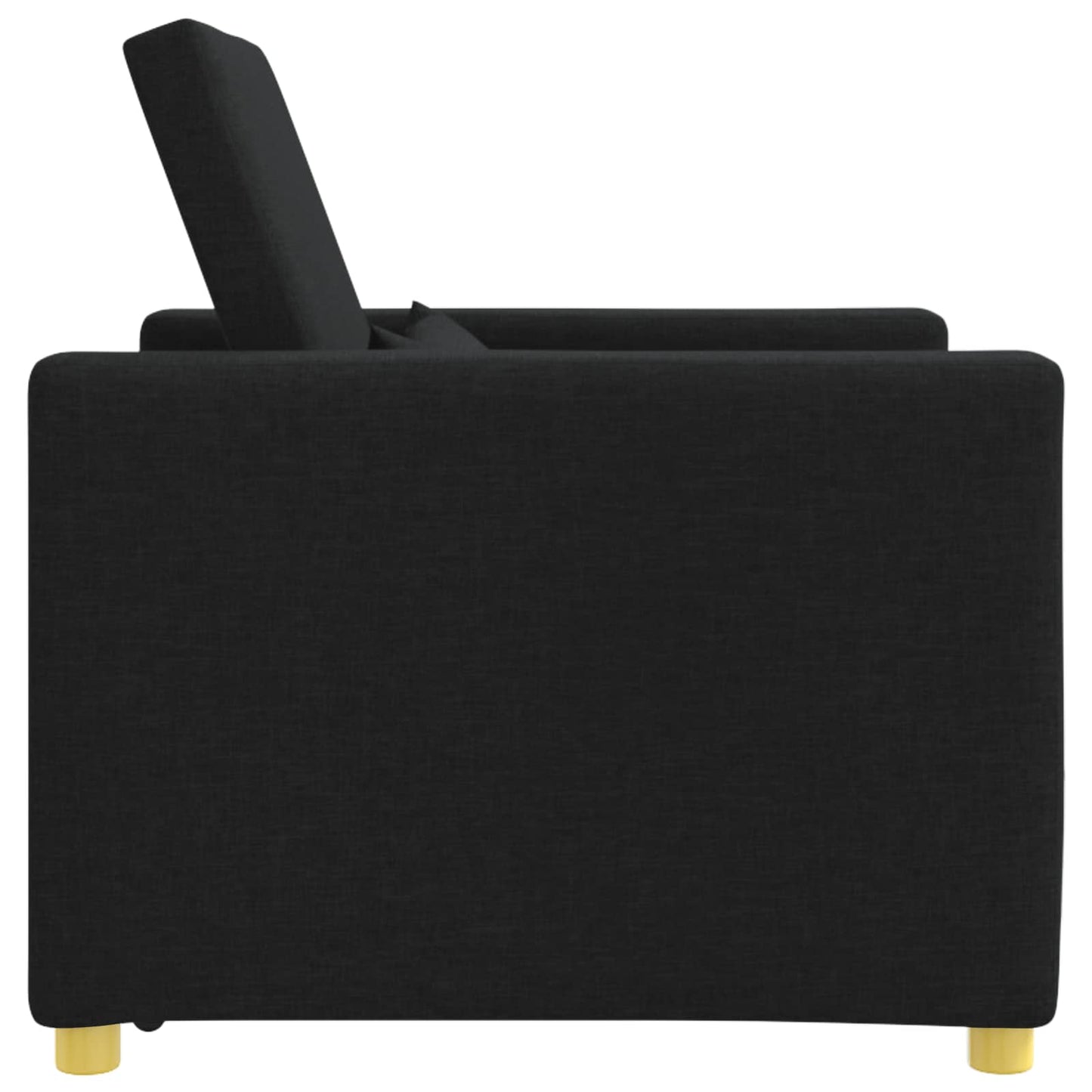 Divano letto estraibile singolo Nero 90 x 165 x 87 cm Tessuto