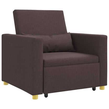 Divano letto estraibile singolo Marrone scuro 90 x 165 x 87 cm | homemem39