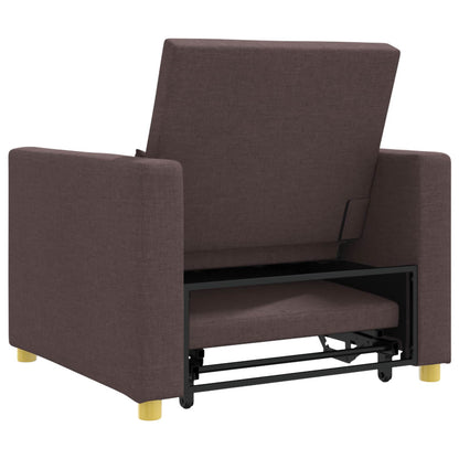 Divano letto estraibile singolo Marrone scuro 90 x 165 x 87 cm | homemem39