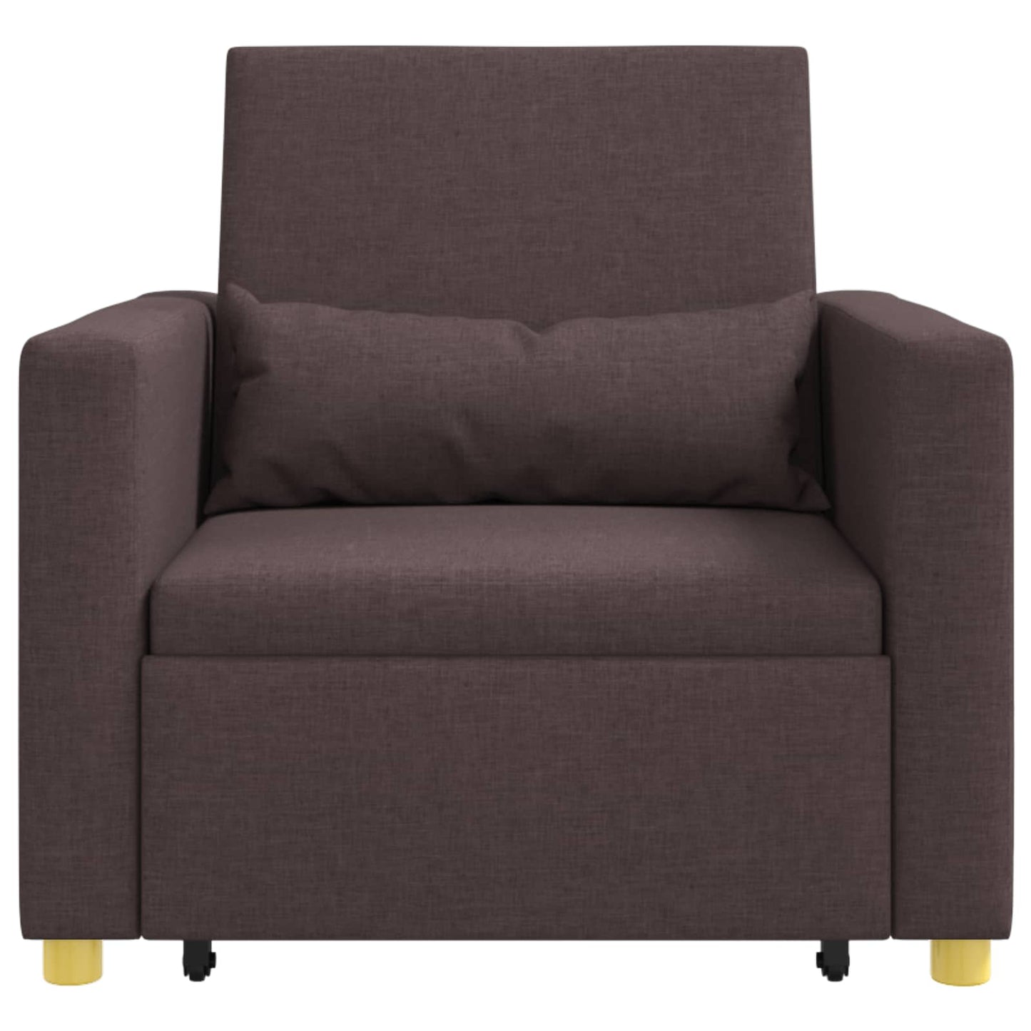 Divano letto estraibile singolo Marrone scuro 90 x 165 x 87 cm | homemem39