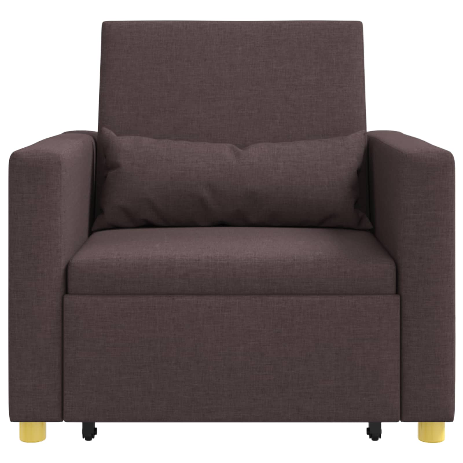 Divano letto estraibile singolo Marrone scuro 90 x 165 x 87 cm | homemem39