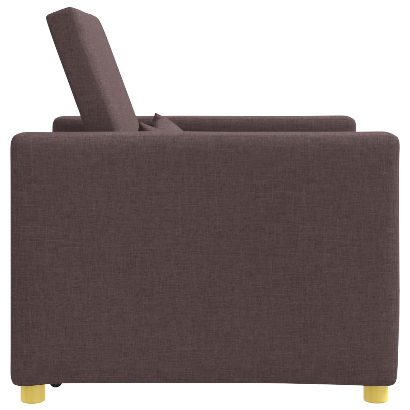 Divano letto estraibile singolo Marrone scuro 90 x 165 x 87 cm | homemem39