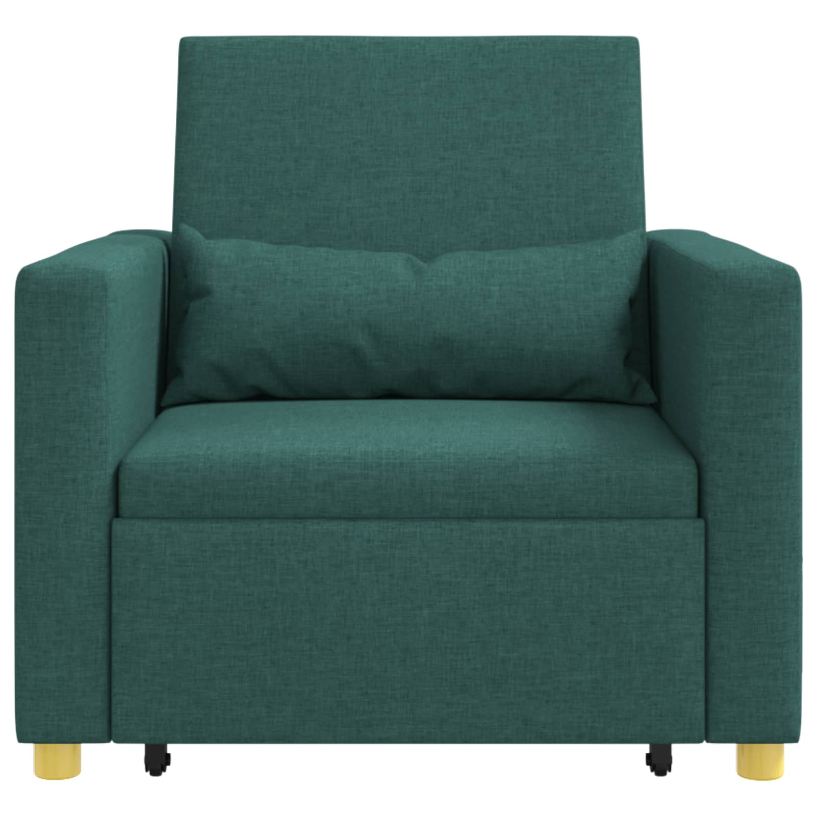 Divano letto estraibile singolo Verde scuro 90 x 165 x 87 cm | homemem39
