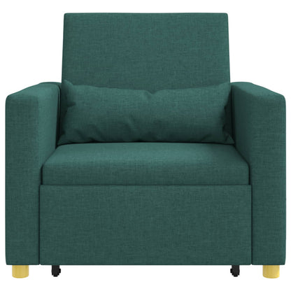 Divano letto estraibile singolo Verde scuro 90 x 165 x 87 cm | homemem39