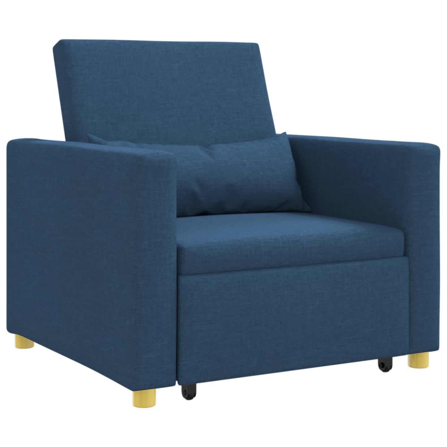 Divano letto estraibile singolo Blu 90 x 165 x 87 cm Tessuto
