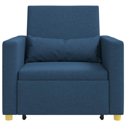 Divano letto estraibile singolo Blu 90 x 165 x 87 cm Tessuto