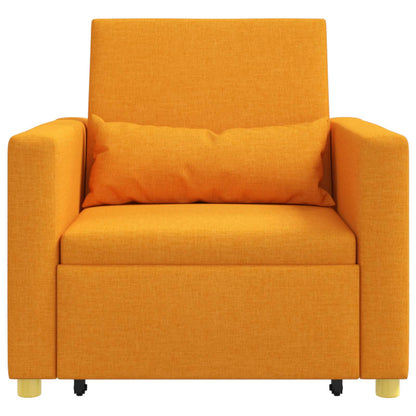 Divano letto estraibile singolo Giallo scuro 90 x 165 x 87 cm | homemem39