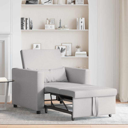 Divano Letto Singolo Grigio nuvola 90 x 165 x 87 cm Tessuto