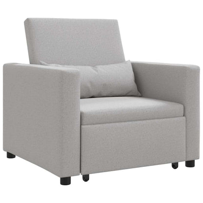 Divano Letto Singolo Grigio nuvola 90 x 165 x 87 cm Tessuto