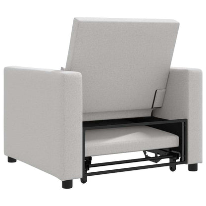 Divano Letto Singolo Grigio nuvola 90 x 165 x 87 cm Tessuto