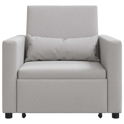 Divano Letto Singolo Grigio nuvola 90 x 165 x 87 cm Tessuto