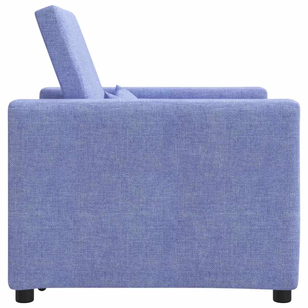 Divano Letto Singolo Blu Jeans 90 x 165 x 87 cm Tessuto