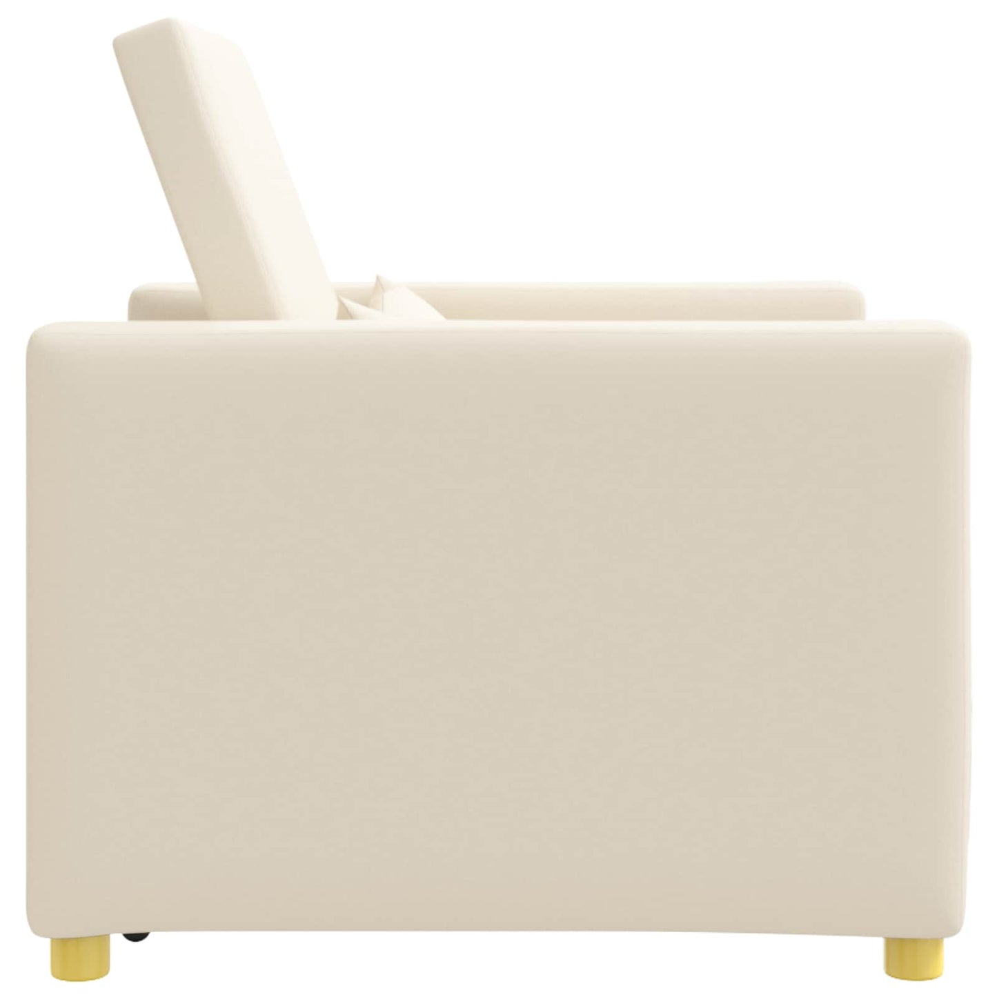 Divano letto estraibile singolo Bianco crema 90 x 165 x 87 cm | homemem39