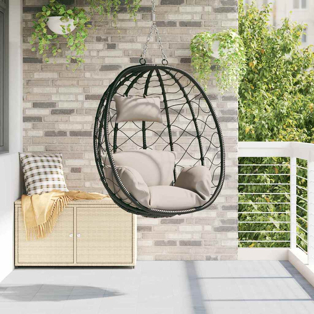 Sedia uovo sospesa Talpa 91,5 x 54,5 x 107 cm polyrattan | homemem39