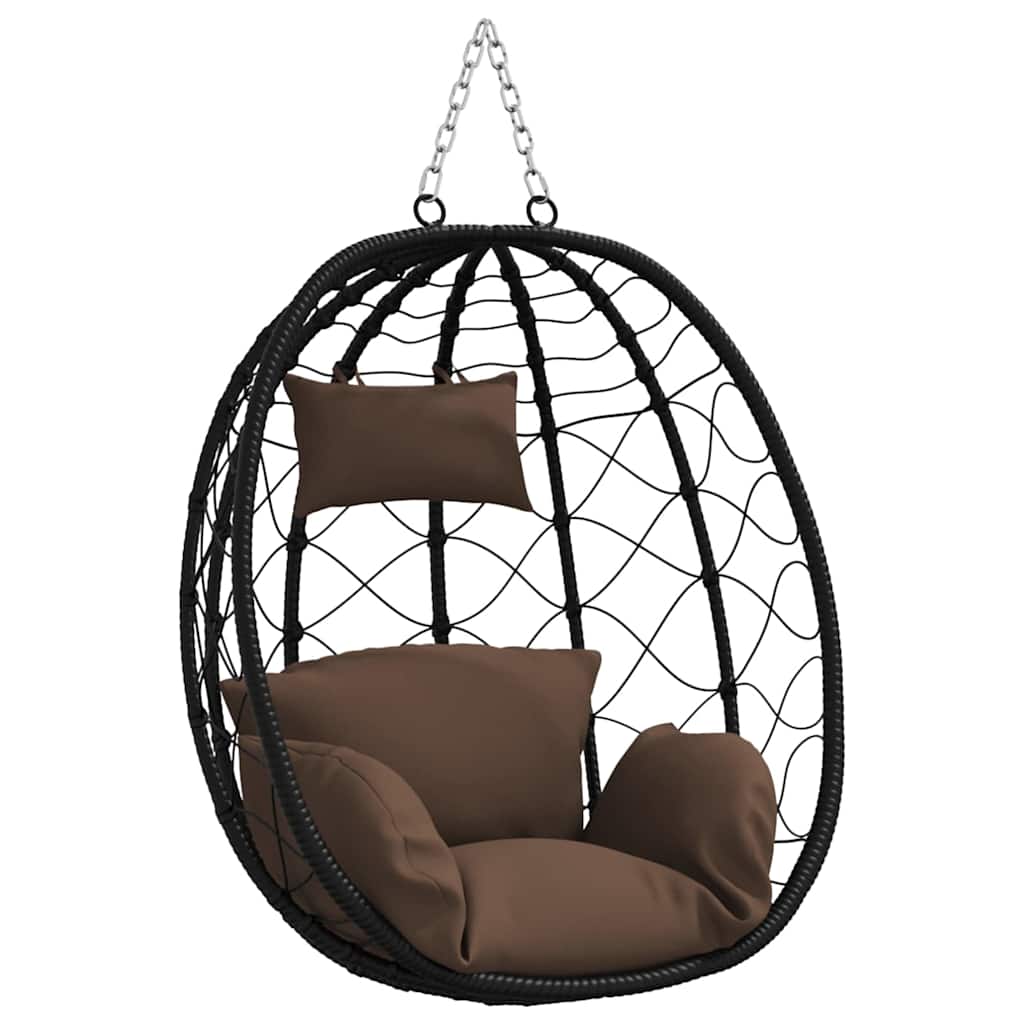 Sedia uovo sospesa Caffè 91,5 x 54,5 x 107 cm polyrattan | homemem39