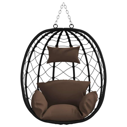 Sedia uovo sospesa Caffè 91,5 x 54,5 x 107 cm polyrattan | homemem39