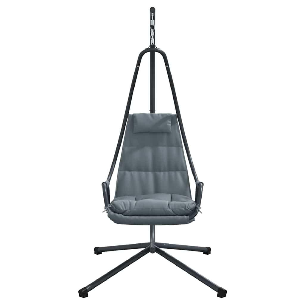 Sedia uovo sospesa Antracite 94 x 107 x 196.5 cm Acciaio