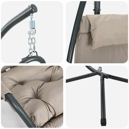 Sedia uovo sospesa Talpa 94 x 107 x 196.5 cm Acciaio