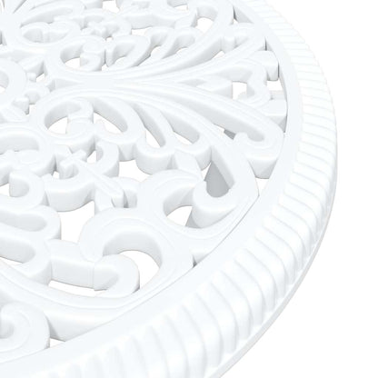 Set Bistro da Giardino 3 pcs Bianco Alluminio