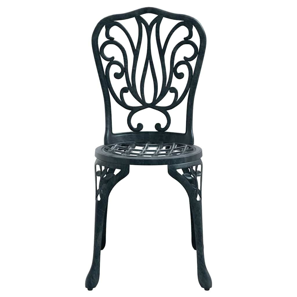 Set Bistro da Giardino 3 pcs Verde Alluminio