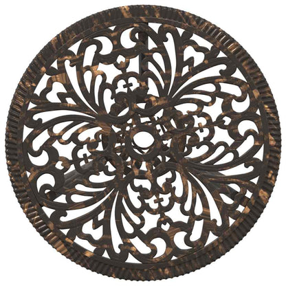 Set Bistro da Giardino 3 pcs Bronzo Alluminio