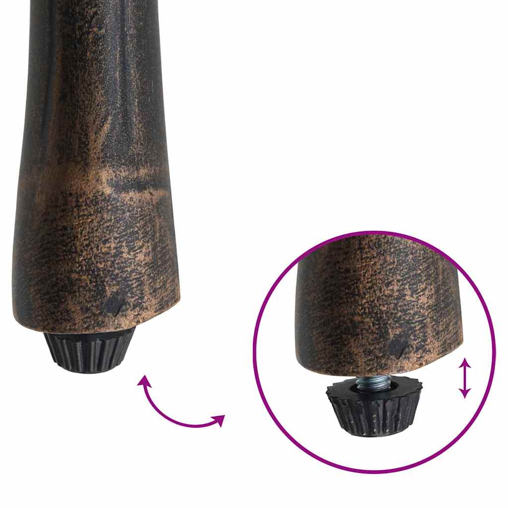 Sedia da Giardino 2 pcs Bronzo 39 x 40 x 87cm Alluminio