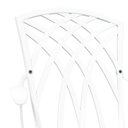 Sedia da Giardino 2 pcs Bianco 53 x 51 x 88,5cm Alluminio | homemem39