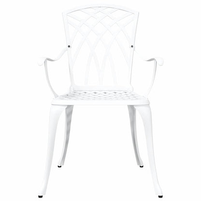 Sedia da Giardino 2 pcs Bianco 53 x 51 x 88,5cm Alluminio | homemem39