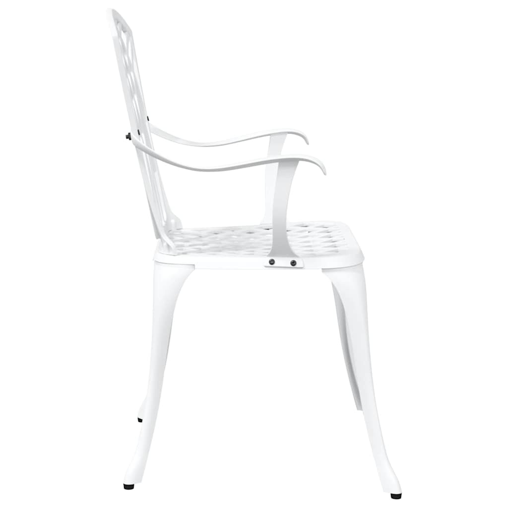 Sedia da Giardino 2 pcs Bianco 53 x 51 x 88,5cm Alluminio | homemem39