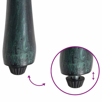 Sedia da Giardino 2 pcs Verde 53 x 51 x 88.5cm Alluminio