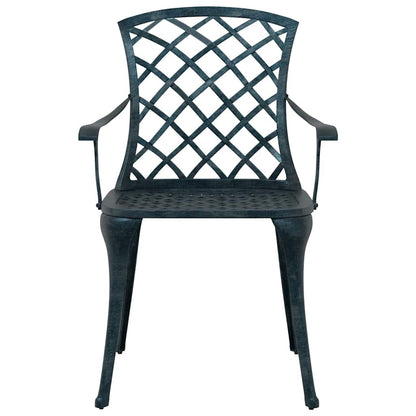 Sedia da Giardino Verde 61 x 60.5 x 93cm Alluminio