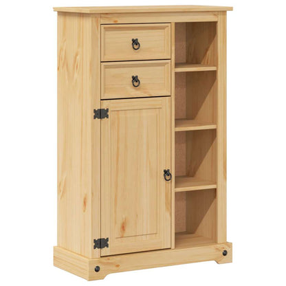 Set Mobili da Bagno 2 pz Corona in Legno Massello di Pino | homemem39