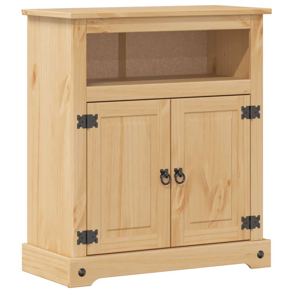 Set Mobili da Bagno 2 pz Corona in Legno Massello di Pino | homemem39