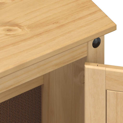 Set Mobili da Bagno 3 pz Corona in Legno Massello di Pino | homemem39