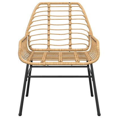 Set da Pranzo da Giardino 5pz Polyrattan Vetro