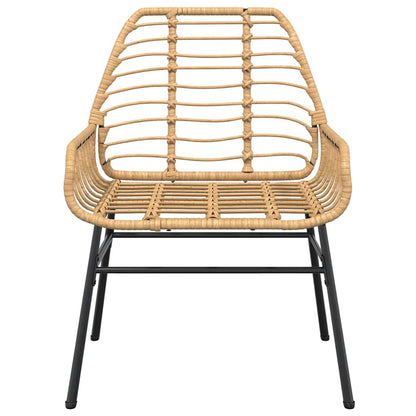 Set da Pranzo da Giardino 5pz Polyrattan Vetro