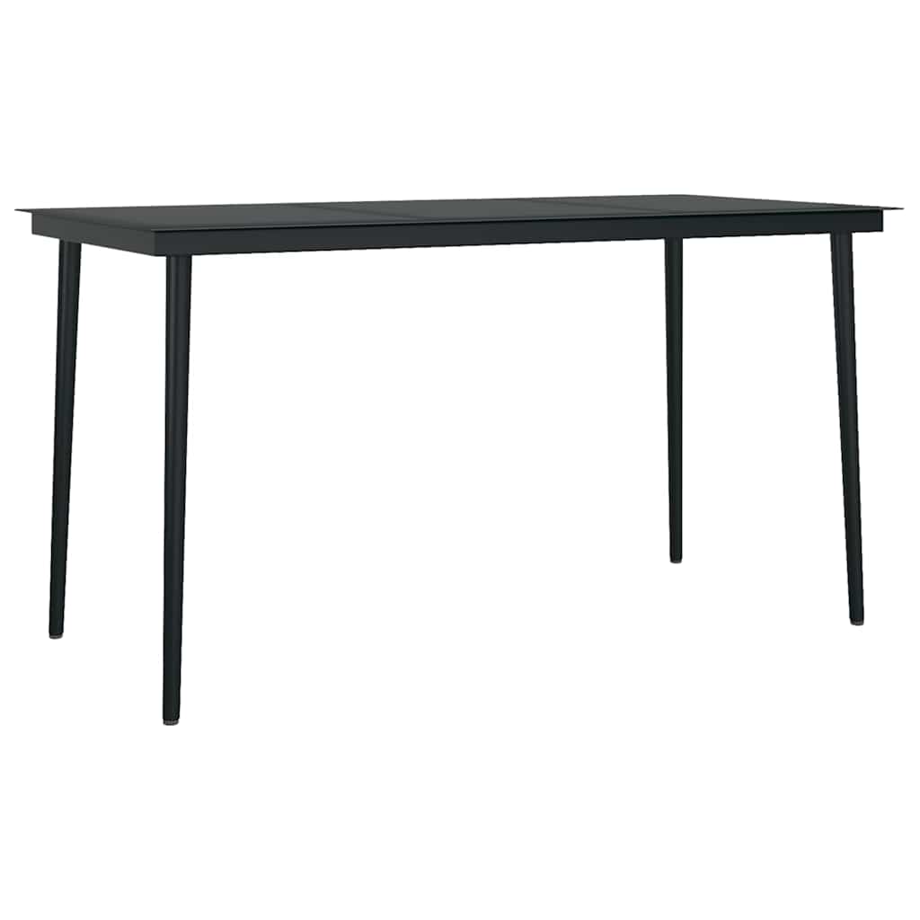 Set da Pranzo da Giardino 5pz con Cuscini Polyrattan Vetro