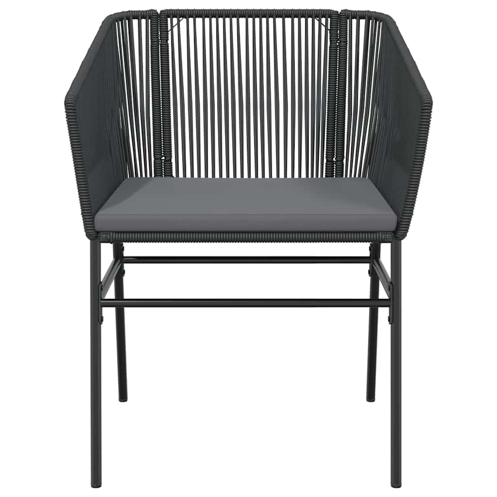 Set da Pranzo da Giardino con Cuscini 5 pz Polyrattan Vetro | homemem39